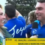 Flávio participa de Marcha para Jesus: ‘mal será expulso do Brasil este ano’