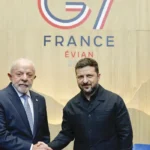 Lula e Zelensky se encontram no G7