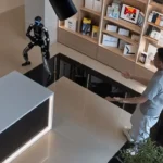 Robô humanoide parte para briga com cliente que o empurrou em loja