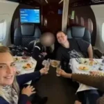 Fotos mostram Lulinha e lobista em jato de R$ 20 milhões durante viagem à Finlândia